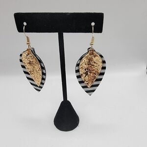 NWOT Faux Leather Earrings